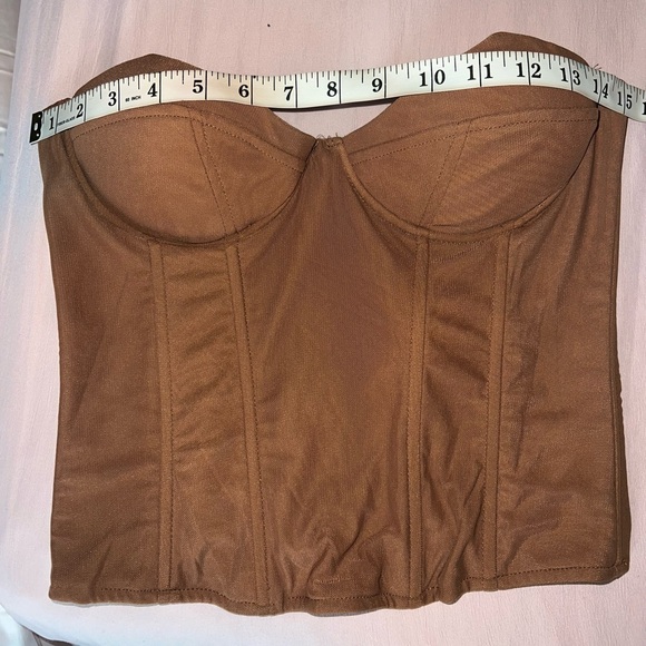 NWT Fashion Nova Endless Love Mesh Corset Top - Picture 9 of 11